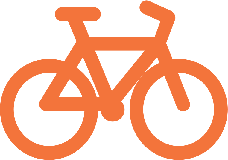 In bicicletta